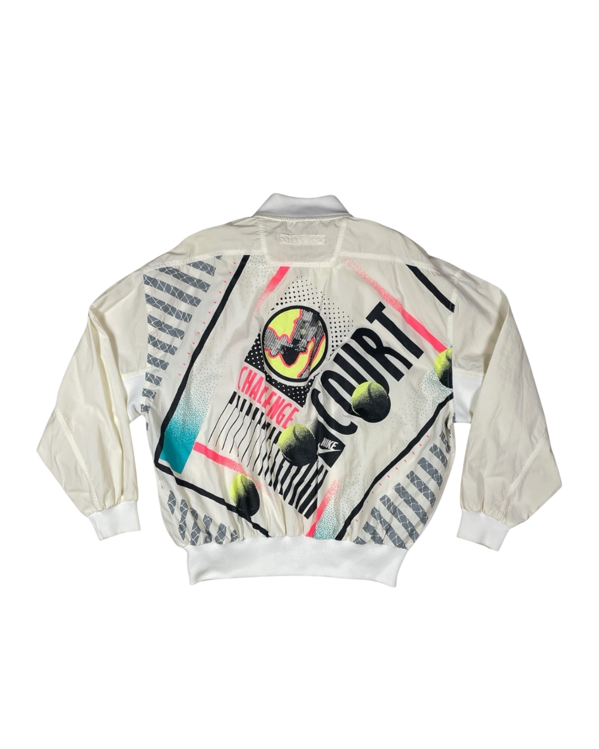 Vintage 80's Nike Challenge Court Tennis Jacket Andre Agassi John McEnroe