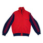 Vintage 80's Thick Adidas Jacket Track Top Made in Finland Red Blue Polyamide Cotton Size S