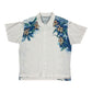 Vintage 90's Adidas Steffi Graf Tennis Shirt Floral Botanical Pattern Cotton Size M-L