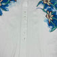 Vintage 90's Adidas Steffi Graf Tennis Shirt Floral Botanical Pattern Cotton Size M-L