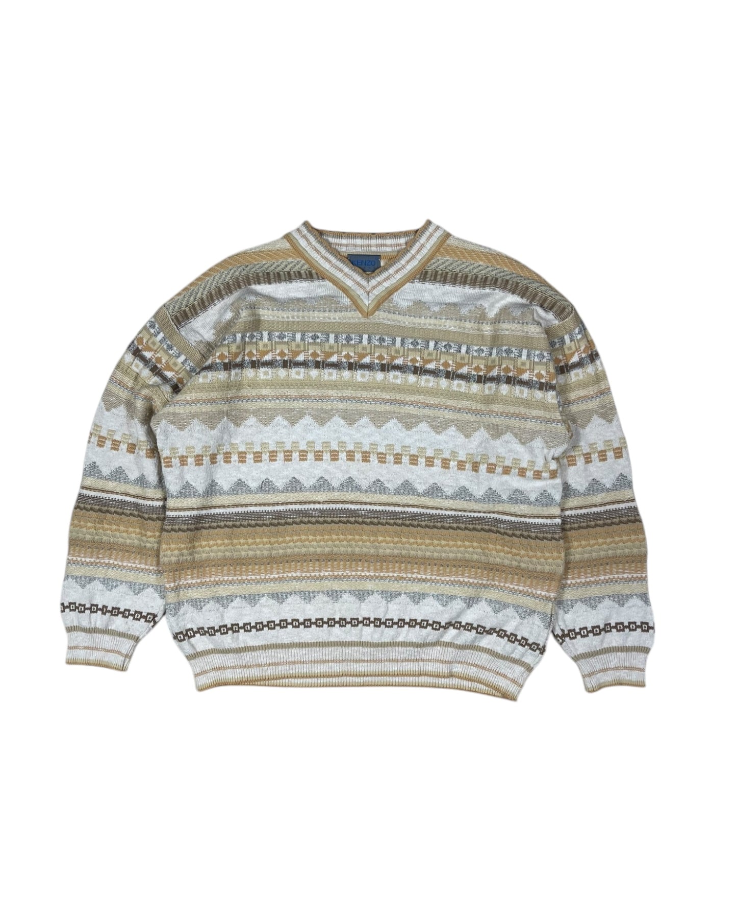 Vintage 90's Kenzo Homme Jumper 100% Cotton Size XL
