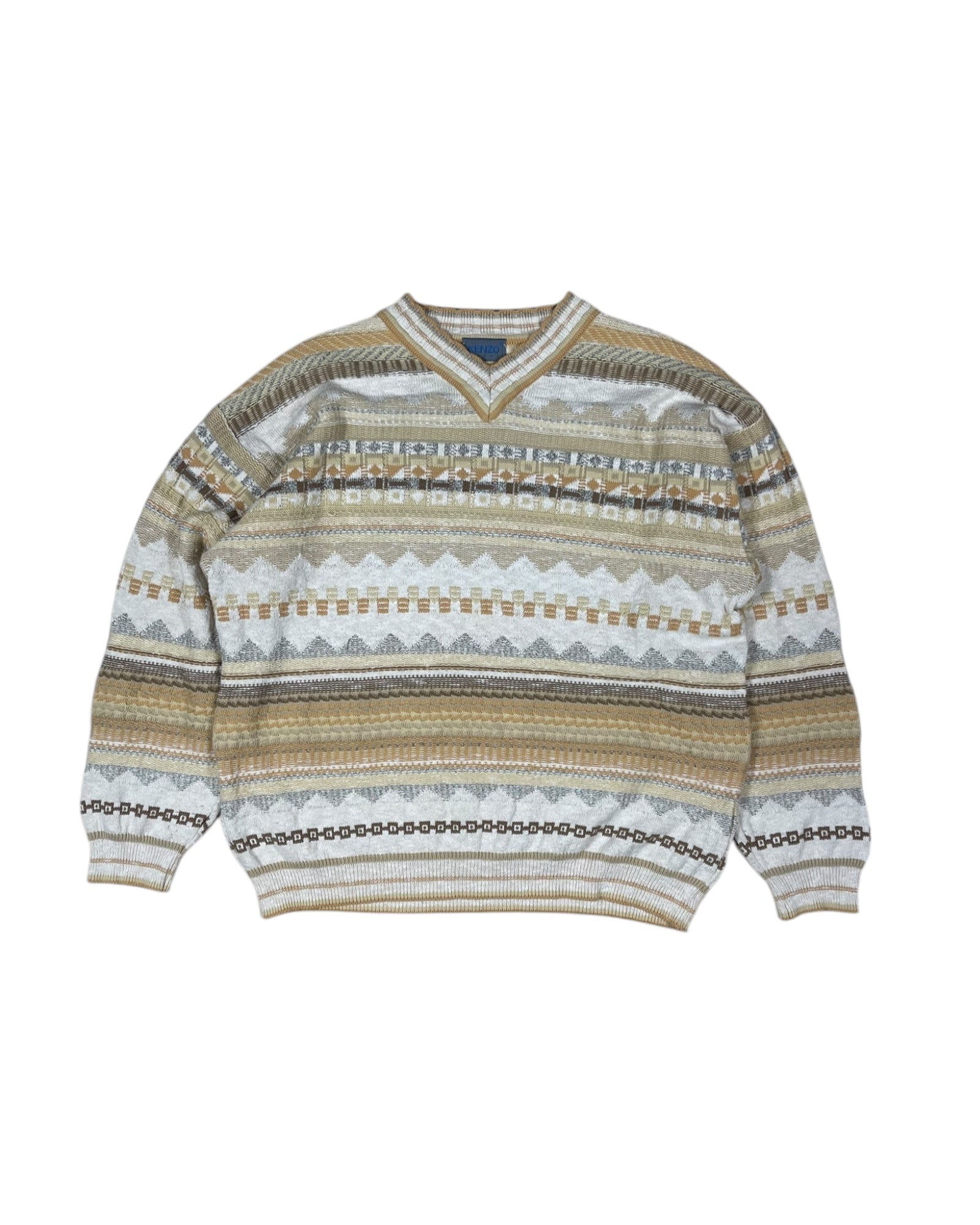 Vintage 90's Kenzo Homme Jumper 100% Cotton Size XL