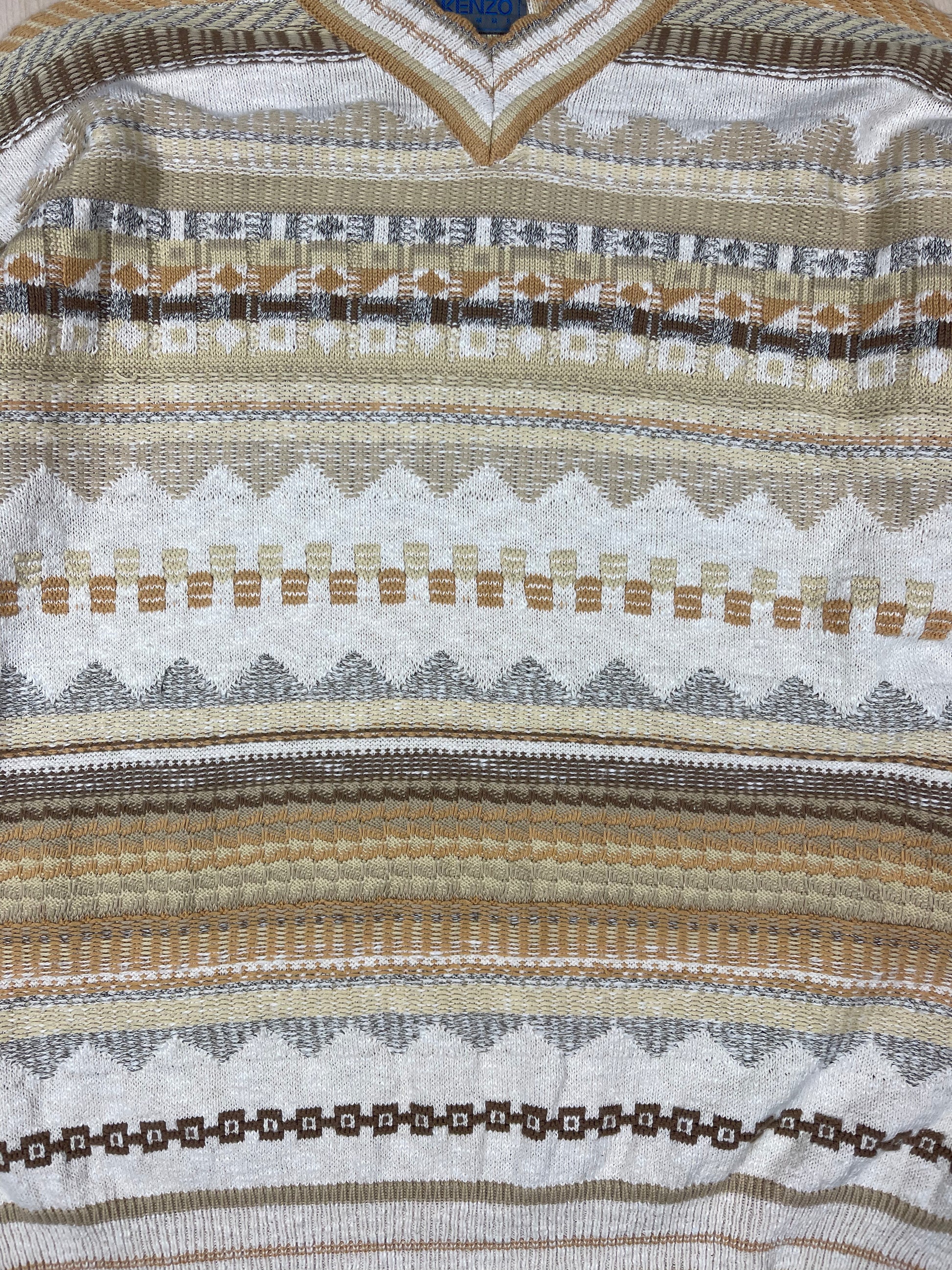 Vintage 90's Kenzo Homme Jumper 100% Cotton Size XL