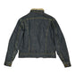 Vintage 90's Lee Denim Jeans Sherpa Lined Jacket Size S Blue