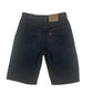 Vintage 90's Levi's 550 Relaxed Fit Orange Tab High Waist Denim Jeans Jorts Shorts Student Made in USA Black