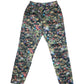 Vintage 90's Moschino Pants Trousers Made in Italy Cotton Rayon Shiny Buttons Pattern Size 29
