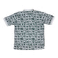 Vintage 90's Nike Challenge Court Polo Shirt Abstract Pattern Size XL Black White Andre Agassi