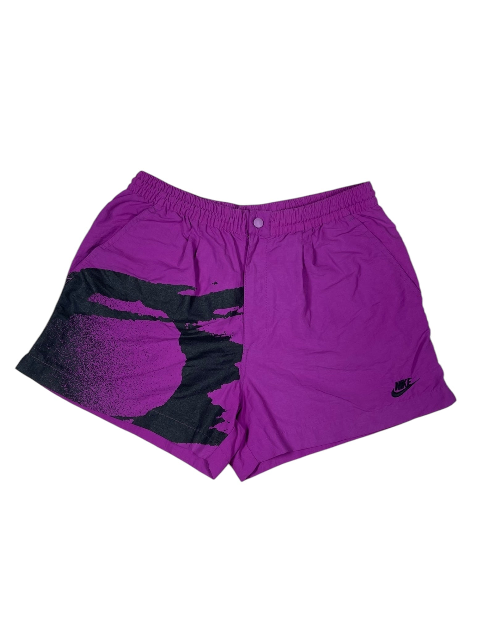 Vintage 90's Nike Challenge Court Tennis Festival Shorts Size L Purple Andre Agassi