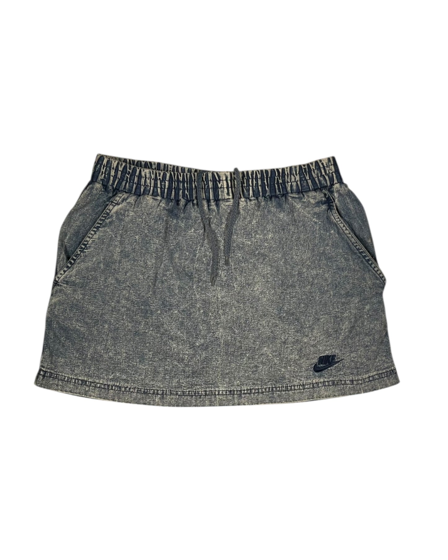 ☄️🎾Vintage 90's Nike Challenge Court Tennis Skirt Size M Acid Washed Denim Jeans Andre Agassi