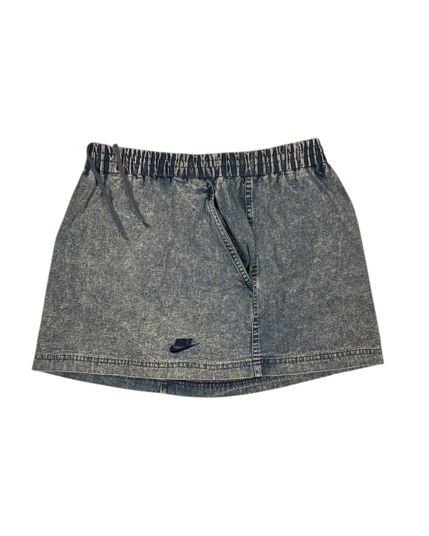 ☄️🎾Vintage 90's Nike Challenge Court Tennis Skirt Size M Acid Washed Denim Jeans Andre Agassi