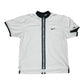 🎾 Vintage 90's Nike Dri Fit Andre Agassi Zipper Tennis Shirt White Size L
