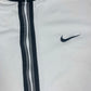 🎾 Vintage 90's Nike Dri Fit Andre Agassi Zipper Tennis Shirt White Size L