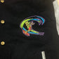 Vintage 90's O'Neill Varsity College Jacket Surf Embroidered Cow Leather Wool Size M