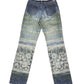 Vintage 90's Roberto Cavalli Denim Jeans Pants Trousers Made in Italy Size M-L Baggy Low Waist