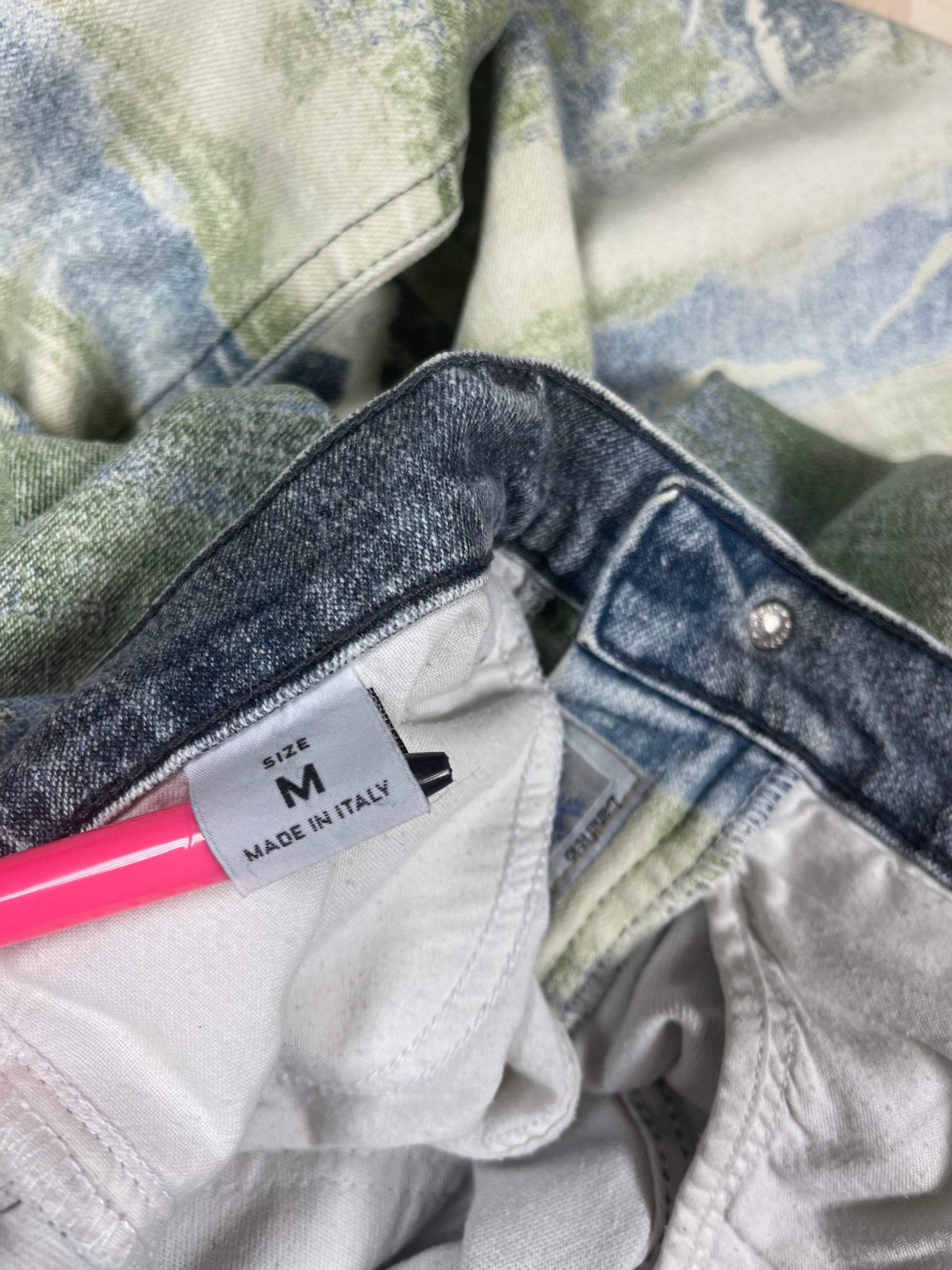 Vintage 90's Roberto Cavalli Denim Jeans Pants Trousers Made in Italy Size M-L Baggy Low Waist