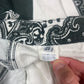 Vintage 90's Versace Jeans Couture Pencil High Waist Skirt Baroque Print Polka Dot Denim Made in Italy Ittierre Size S