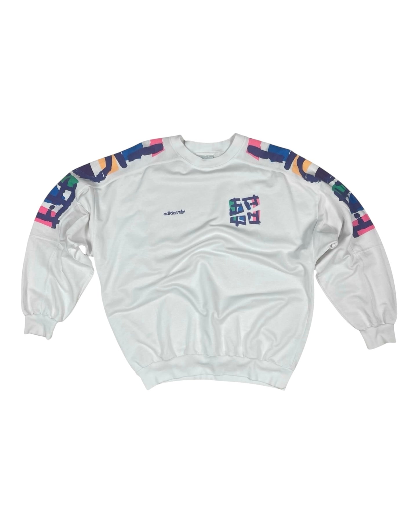 Vintage Adidas Stefan Edberg Tennis Sweatshirt Crew Neck White