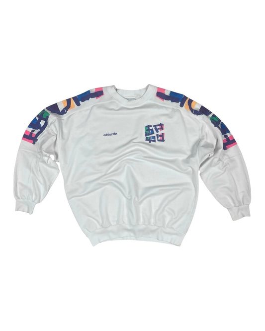 Vintage Adidas Stefan Edberg Tennis Sweatshirt Crew Neck White
