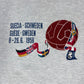 Vintage Adidas Sweatshirt Crew Neck Sweden Suecia Schweden Suede 8-29.06 1958 FIFA World Cup Coupe Jules Rimet VM Heavy Cotton Size M Grey Blue