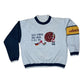 Vintage Adidas Sweatshirt Crew Neck Sweden Suecia Schweden Suede 8-29.06 1958 FIFA World Cup Coupe Jules Rimet VM Heavy Cotton Size M Grey Blue