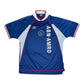 Vintage Ajax Amsterdam Umbro 1999 - 2000 Away Shirt Blue Abn Amro Size L