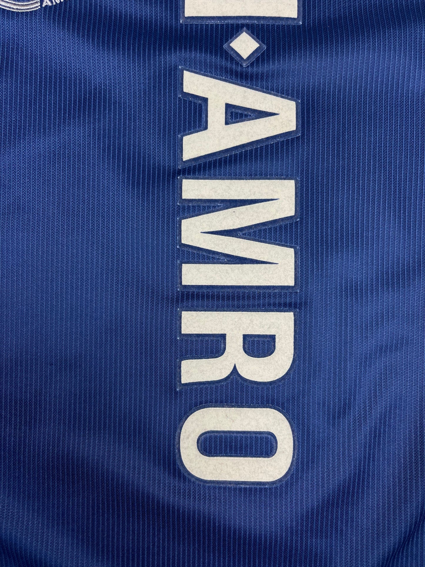 Vintage Ajax Amsterdam Umbro 1999 - 2000 Away Shirt Blue Abn Amro Size L