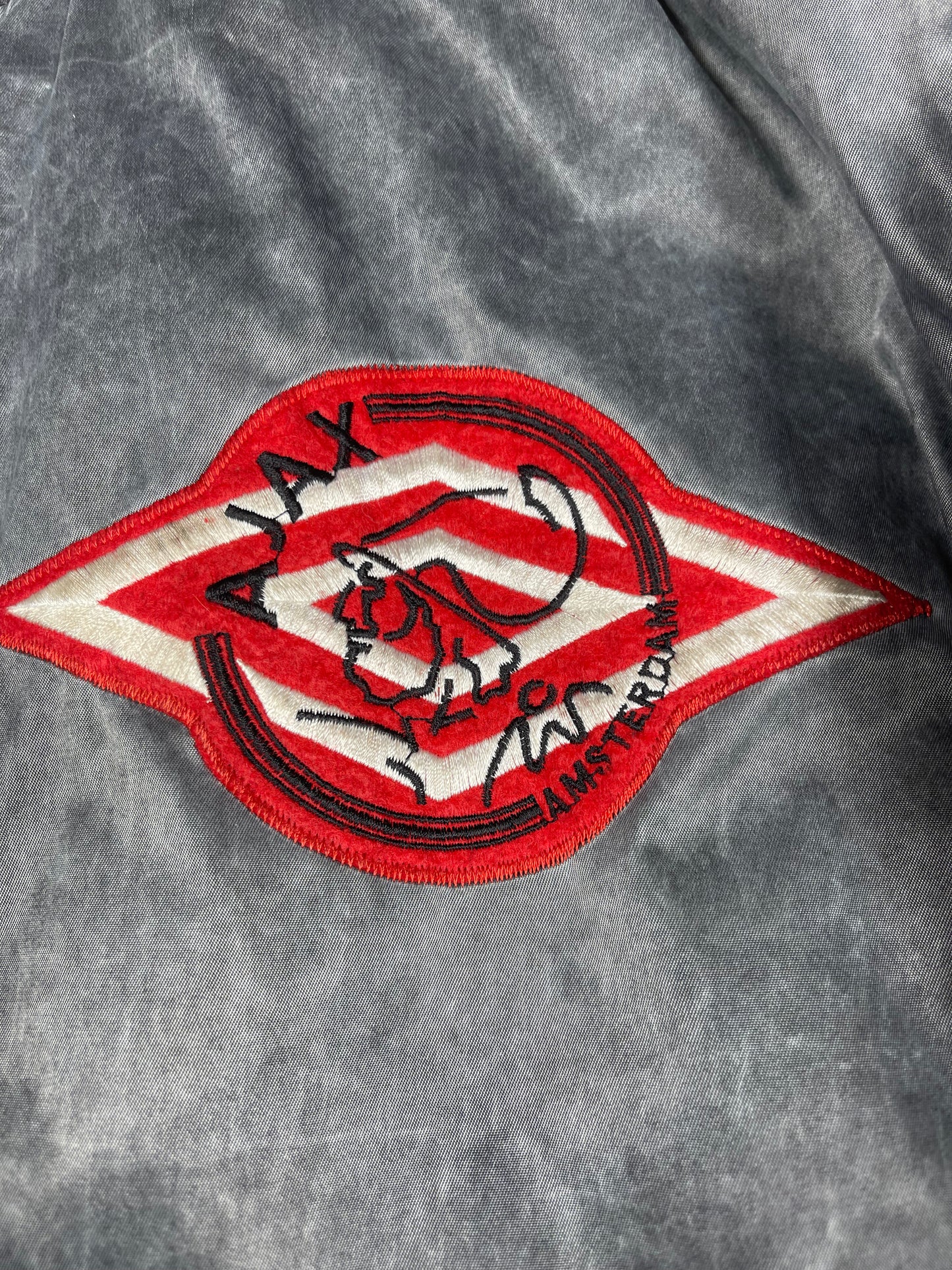 Vintage Archive Rare Grail Ajax Amsterdam Umbro Bomber Jacket 1989 - 1991 Grey Size M