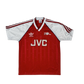 Vintage Authentic Arsenal Adidas 1988 - 1990 Home Football Shirt JVC Red White