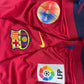 Vintage Barcelona Nike 1999 - 2001 Home Football Shirt Cactus Jack Travis Scott Skeletal Graphic  DRI FIT 1899 Centenary Red Blue Made in UK Size XL Crest
