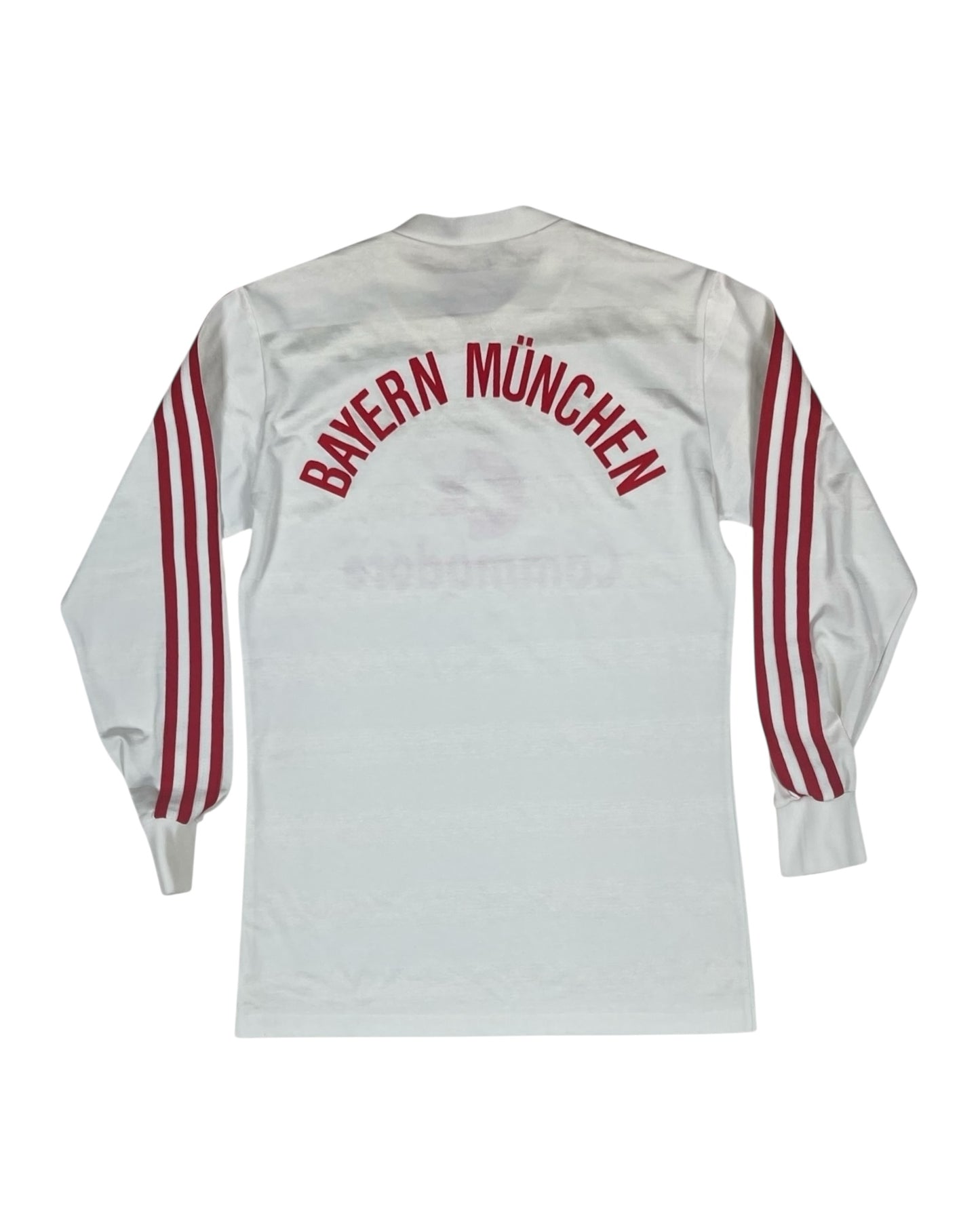 Vintage Bayern Munchen Adidas 1984 - 1986 Away Football Soccer Shirt Made in West Germany Size S  Commodore White