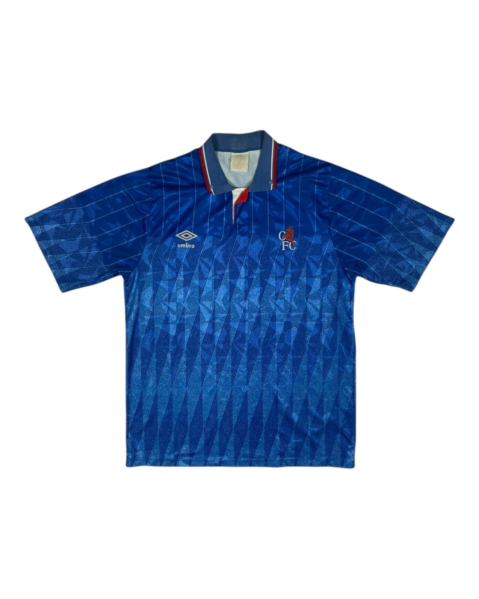 Vintage Chelsea Umbro 1989 - 1991 Home Football Shirt Blue Size M