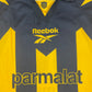 Vintage Club Atletico Peñarol Indumentaria Oficial Reebok 1998 - 1999 Home Football Soccer Shirt Black Yellow Size L # 10 Size L Parmalat Uruguay 