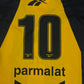 Vintage Club Atletico Peñarol Indumentaria Oficial Reebok 1998 - 1999 Home Football Soccer Shirt Black Yellow Size L # 10 Size L Parmalat Uruguay 