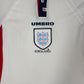 Vintage England Umbro 1998 - 1999 Home Football Shirt Size XL White