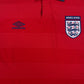 🏴󠁧󠁢󠁥󠁮󠁧󠁿 ⚽️ Vintage England Umbro 1999 - 2001 Away Football Shirt Red Size XL Form UV