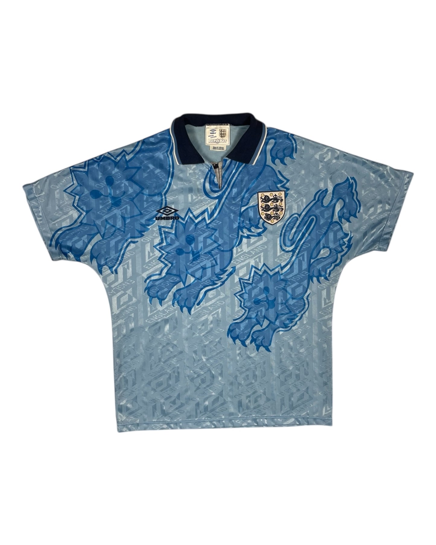 Vintage England Umbro Away Third Football Shirt 1992 - 1993 Made in England