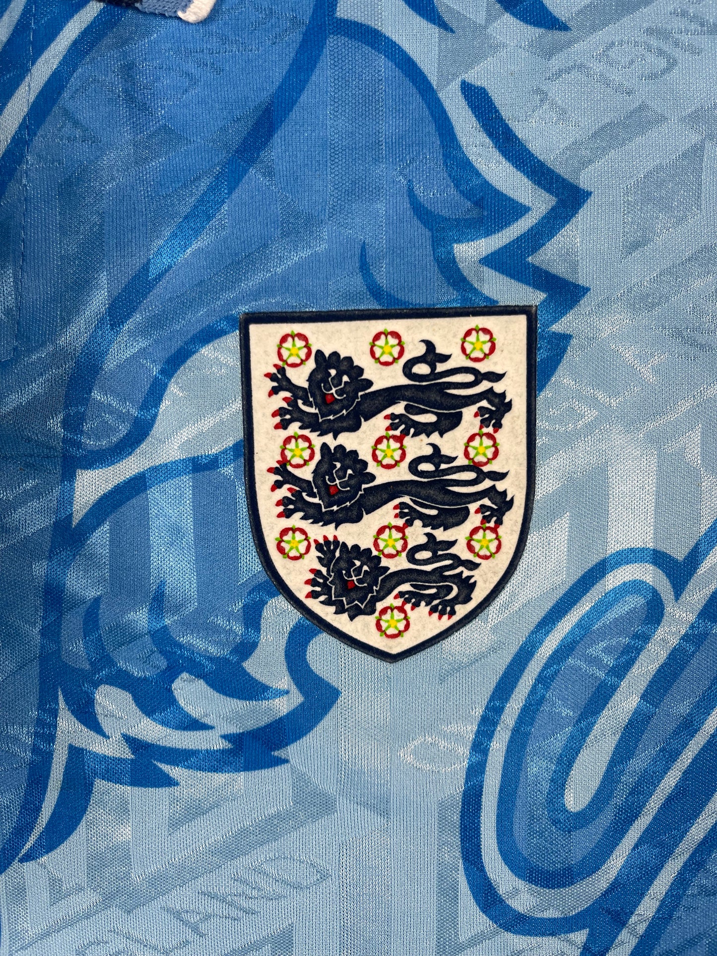 Vintage England Umbro Away Third Football Shirt 1992 - 1993 Made in England