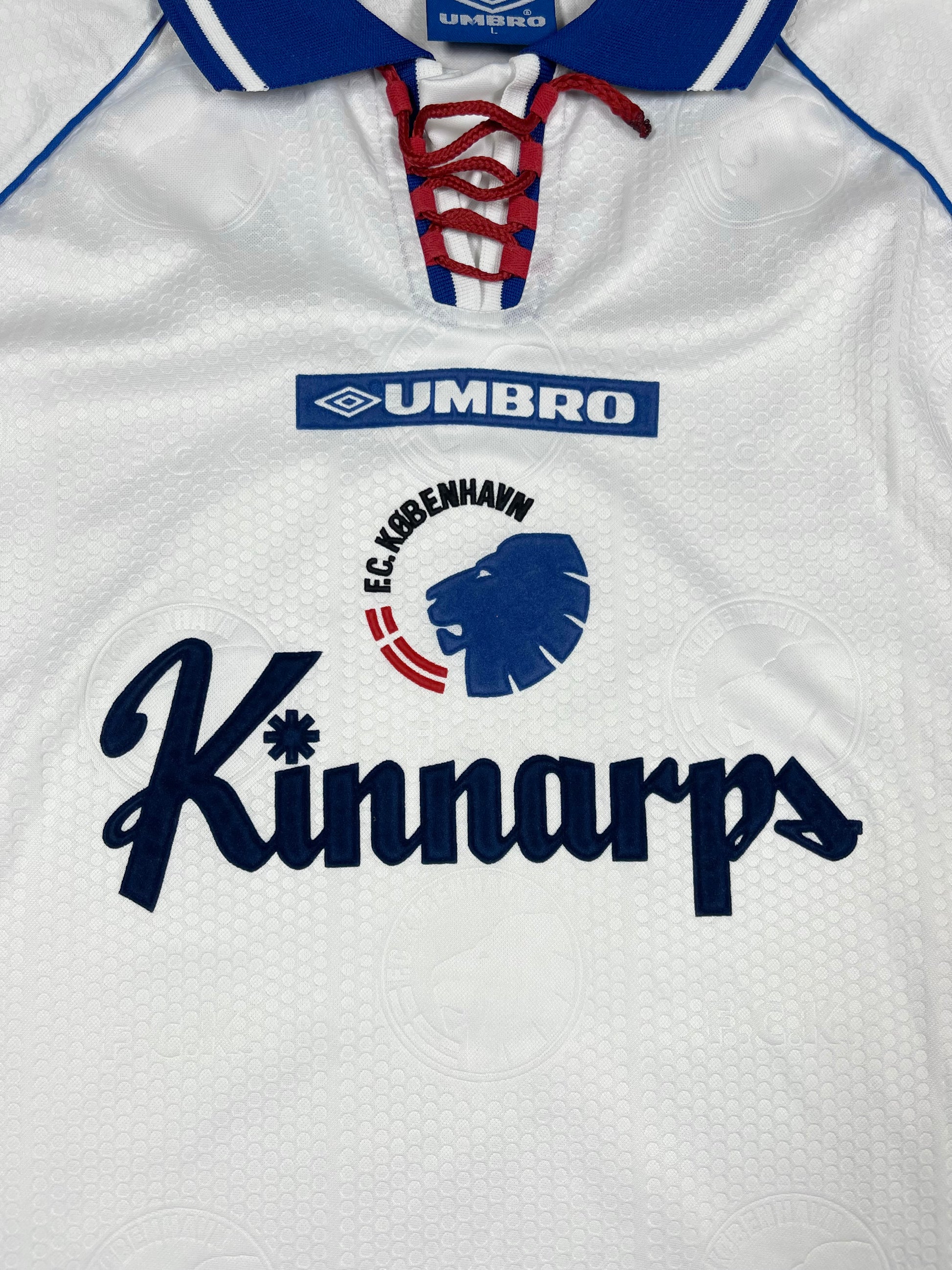 Vintage FC Copenhagen KØBENHAVN Home 1998-1999 Home Football Shirt Size L Made in Europe