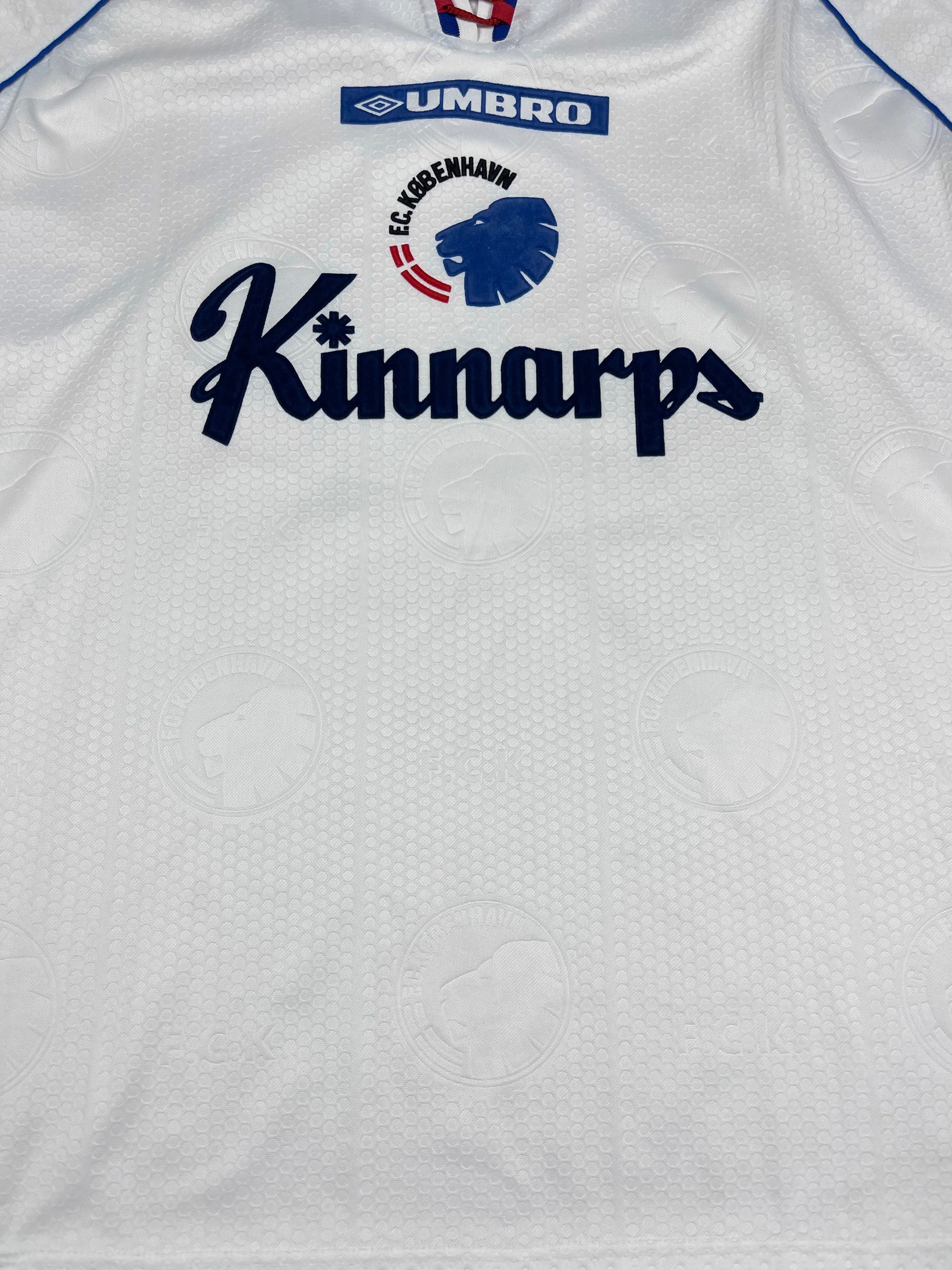 Vintage FC Copenhagen KØBENHAVN Home 1998-1999 Home Football Shirt Size L Made in Europe Retro