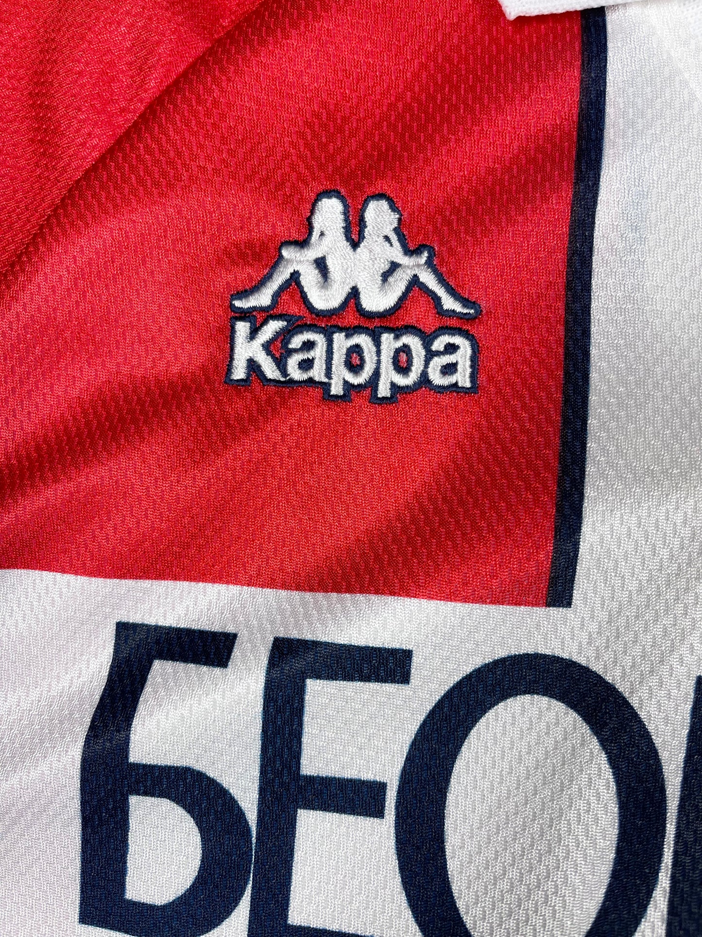 Vintage FK Crvena Zvezda Red Star Belgrade 1995-1997 Football Home Shirt Size XL Made in Italy Red White Short Sleeve