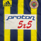 Vintage Fenerbahce Adidas 1998 - 1999 Home Football Shirt Proton 5 * 5 Yellow Blue White Size XL