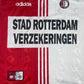 Vintage Feyenoord Rotterdam Adidas 1997 - 1998 Home Football Shirt Stad Rotterdam Verzekeringen Made in UK Size L