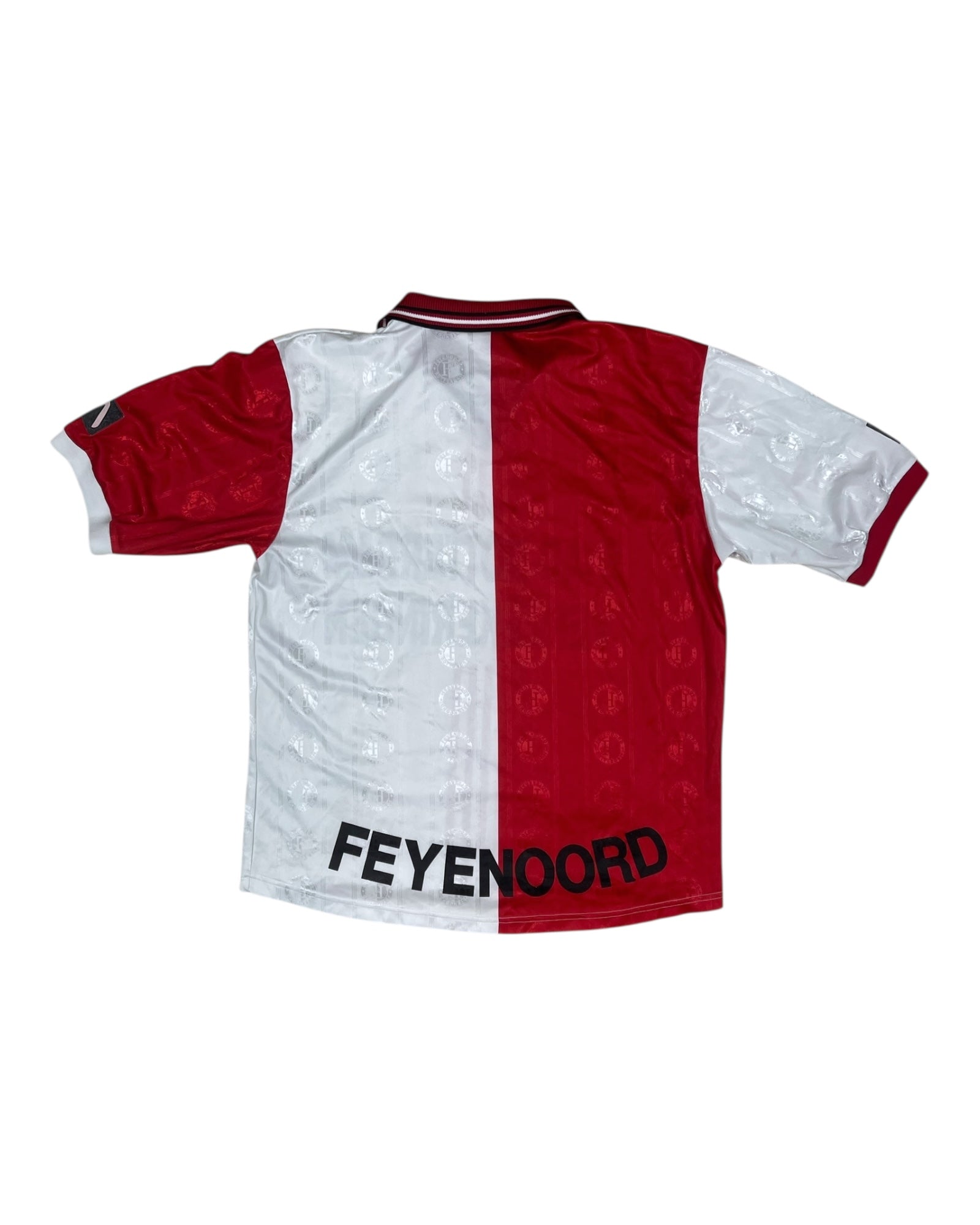 Vintage Feyenoord Rotterdam Adidas 1997 - 1998 Home Football Shirt Stad Rotterdam Verzekeringen Made in UK Size L