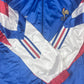 Vintage France Adidas Football Jacket Shell 1990 1991 - 1992 Made in France Size L - XL Blue Red White