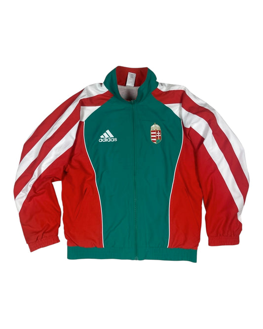 Vintage Hungary Adidas Football Jacket 1998 ? 1999 ? Magyar Labdarúgó Szövetség Soccer Red Green White Size M