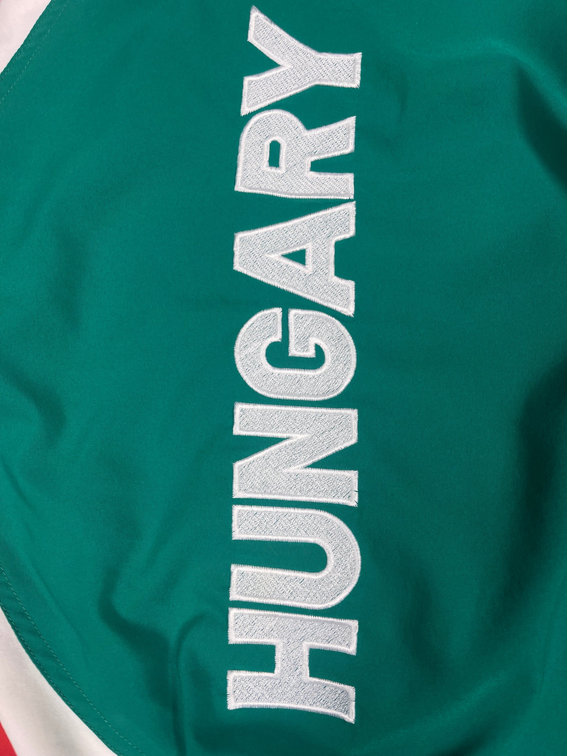 Vintage Hungary Adidas Football Jacket 1998 ? 1999 ? Magyar Labdarúgó Szövetség Soccer Red Green White Size M