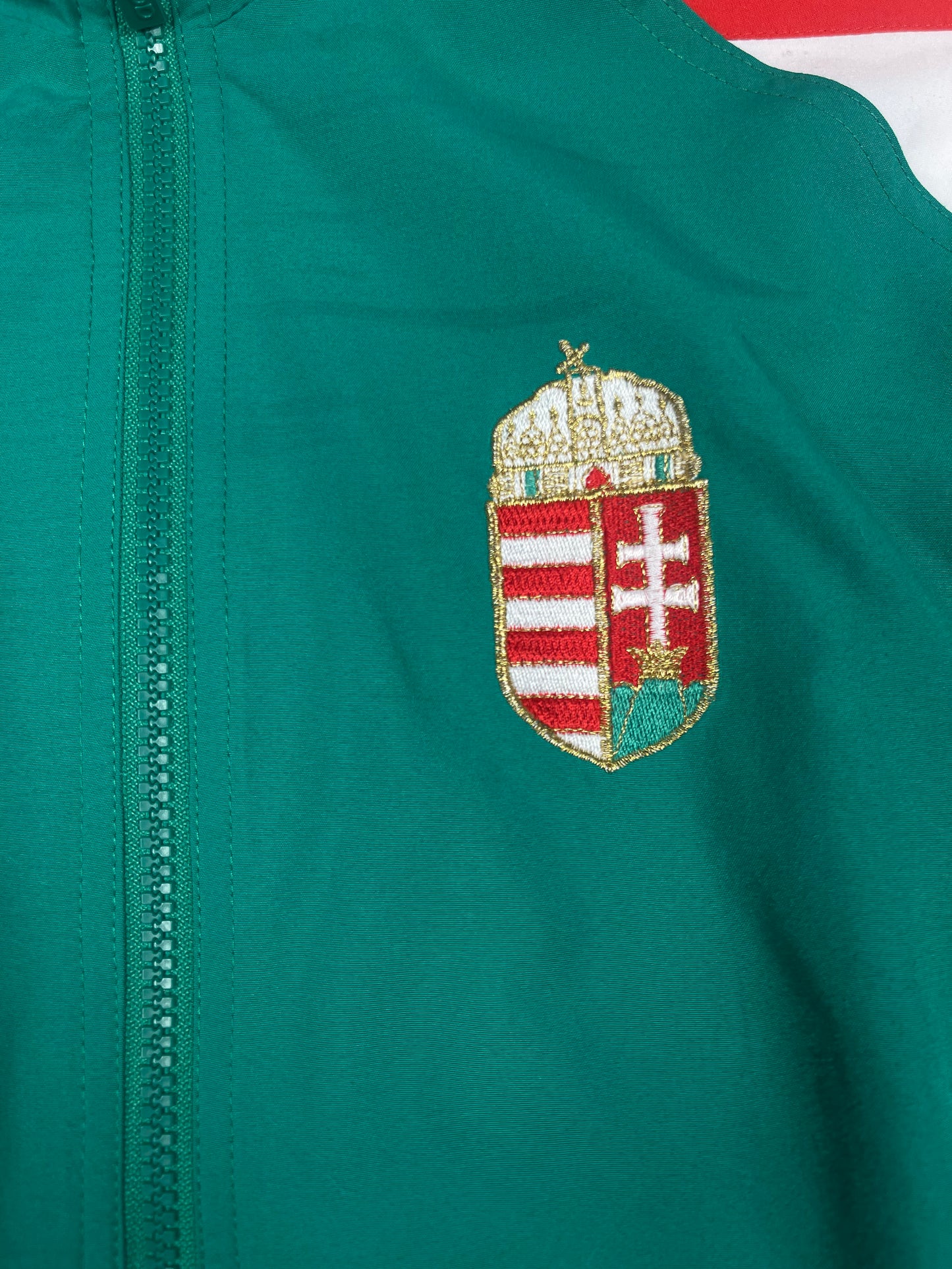 Vintage Hungary Adidas Football Jacket 1998 ? 1999 ? Magyar Labdarúgó Szövetség Soccer Red Green White Size M