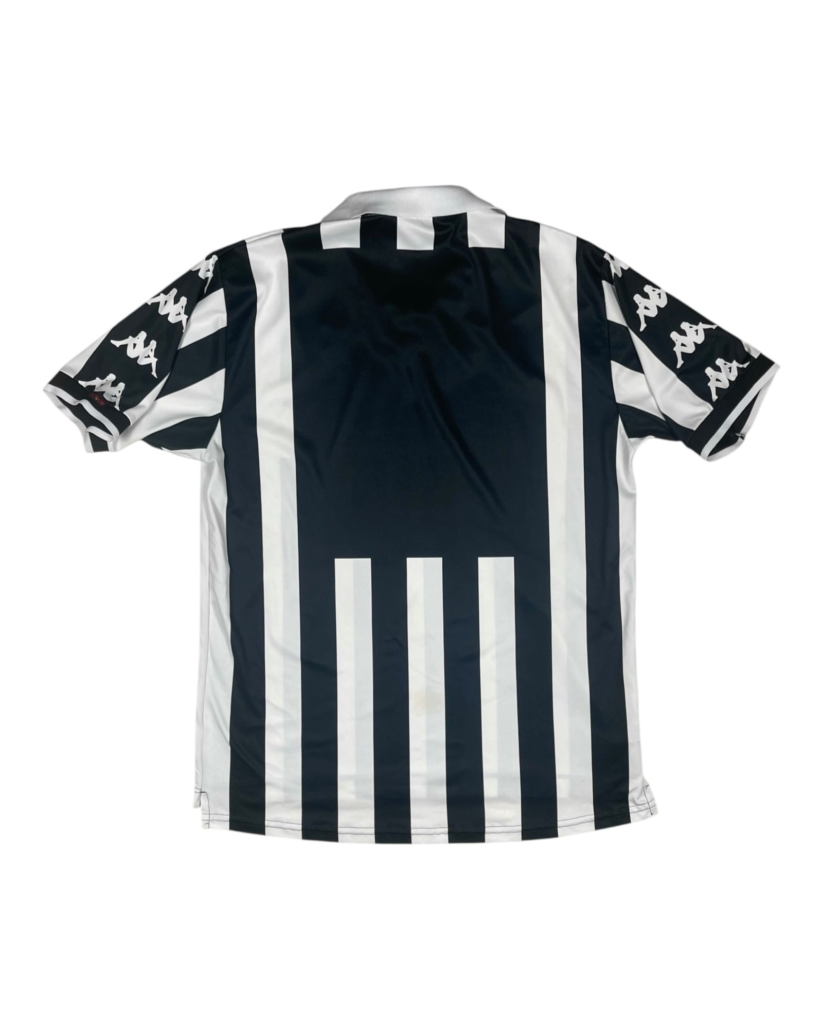 Vintage Juventus Kappa 1999 - 2000 Home Football Shirt Sony Size XL Black White Made in Italy