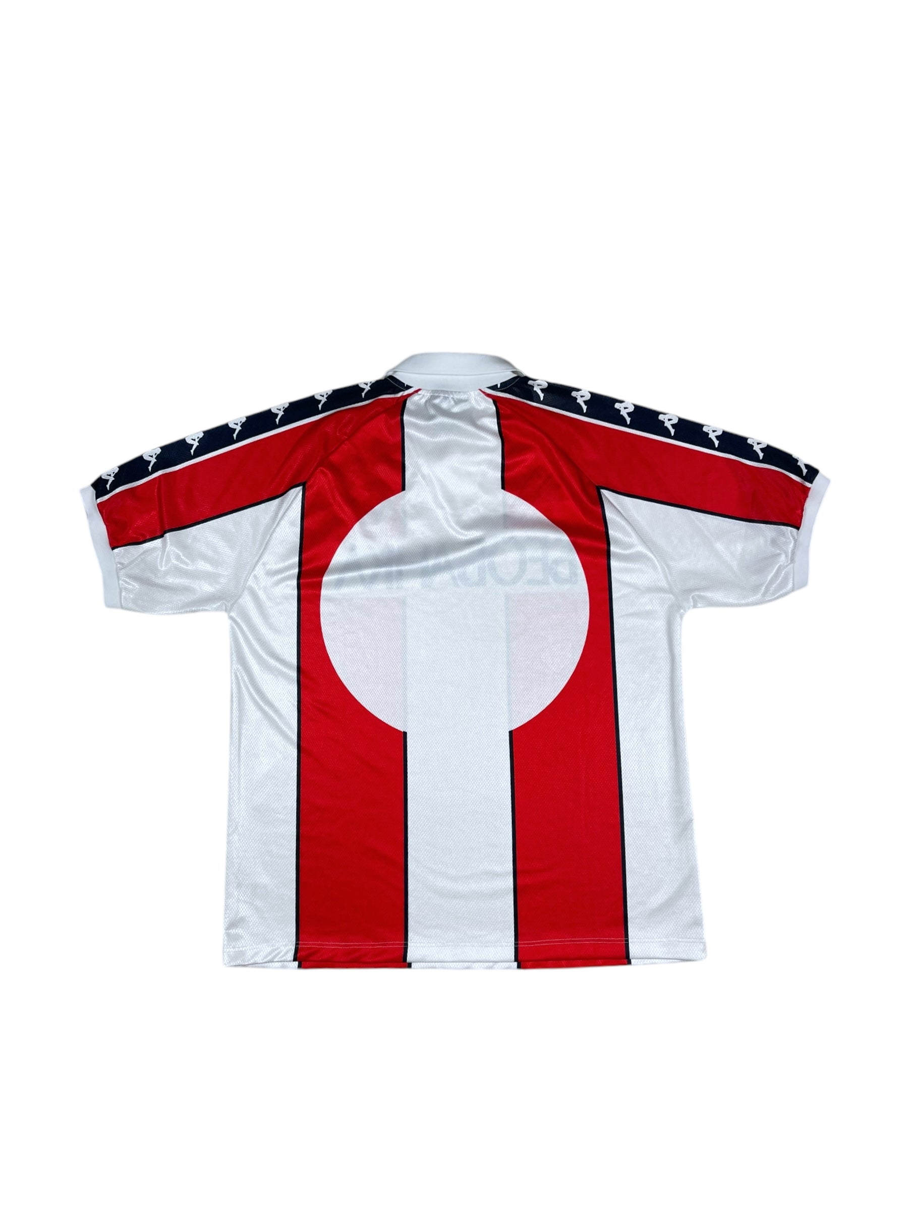 Vintage FK Crvena Zvezda Red Star Belgrade 1995-1997 Football Home Shirt Size XL Made in Italy Red White Short Sleeve