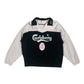 Vintage Liverpool Reebok 1996 - 1997 Drill Top Sweatshirt Beige Black Carlsberg Size M Made in Hong Kong